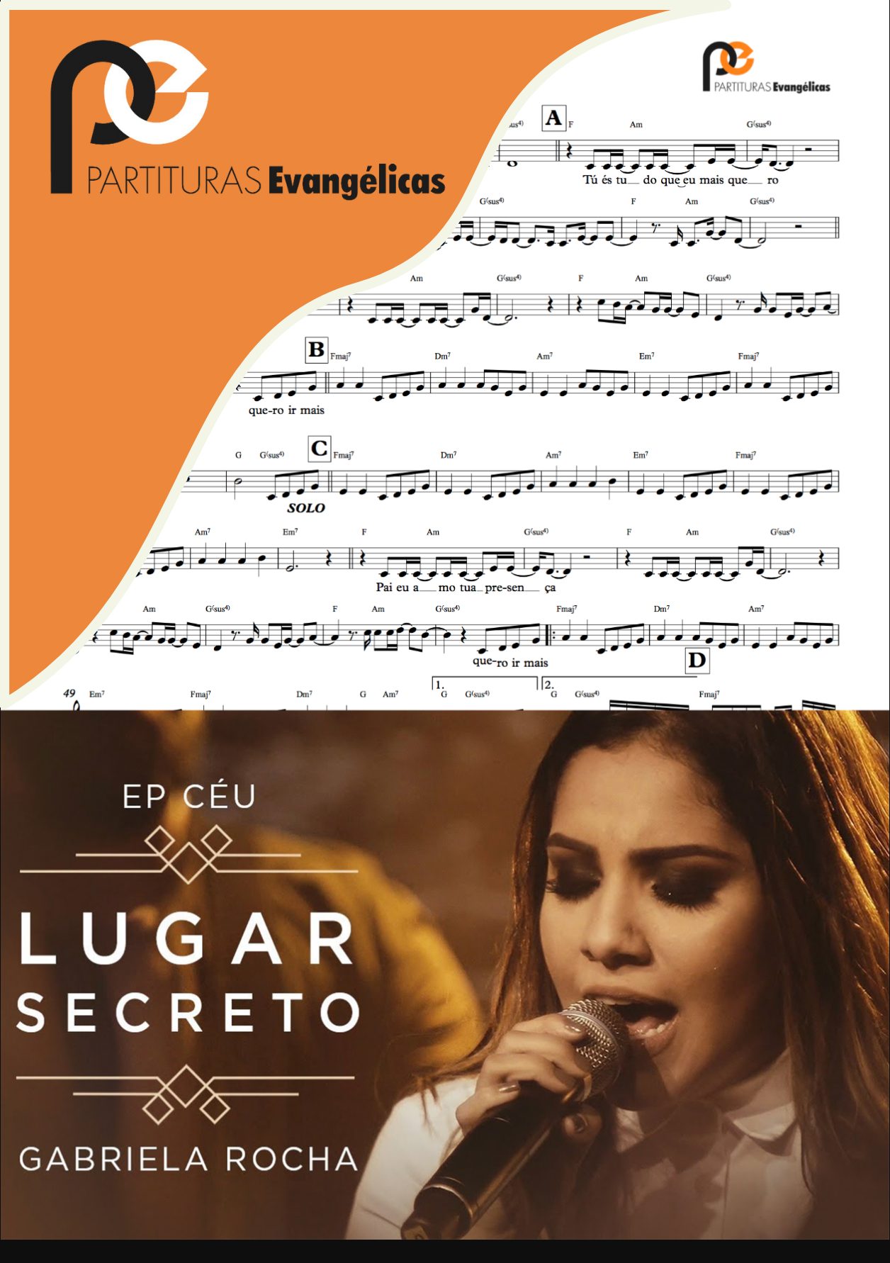 Partitura Lugar Secreto Gabriela Rocha Partituras Evangelicas